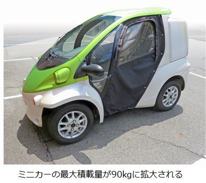ミニカーなどぼ最大積載量を緩和──道路交通法施行令の改正 ミニカーなどぼ最大積載量を緩和──道路交通法施行令の改正