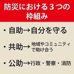 共助,島崎 敢,安全辞典,自助,公助
