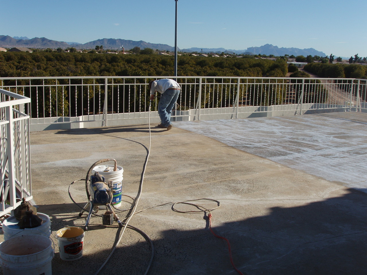 EnviroCoatings - Spraying Ceramic InsulSeal.