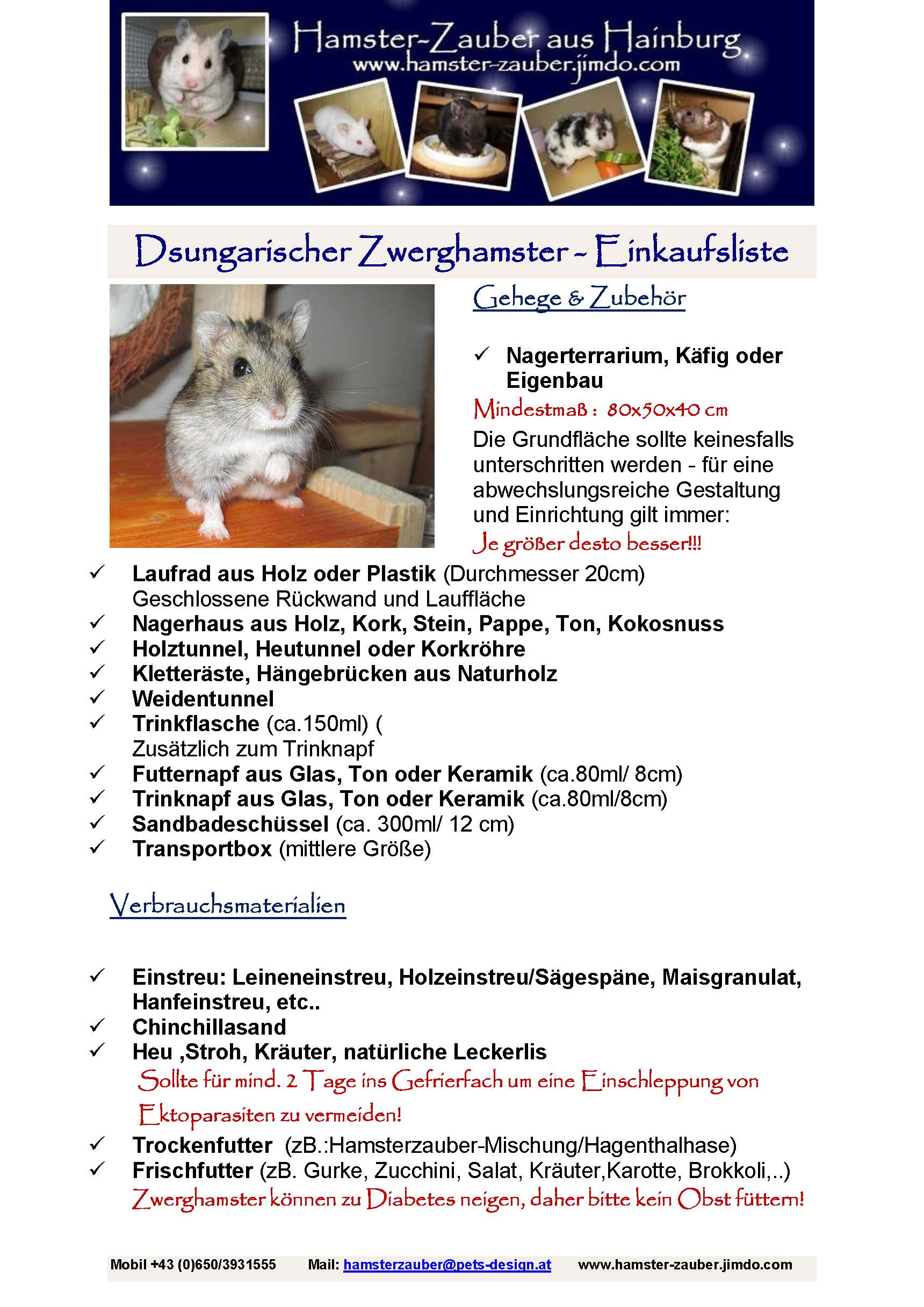 Wo lebt der Zwerghamster - Image