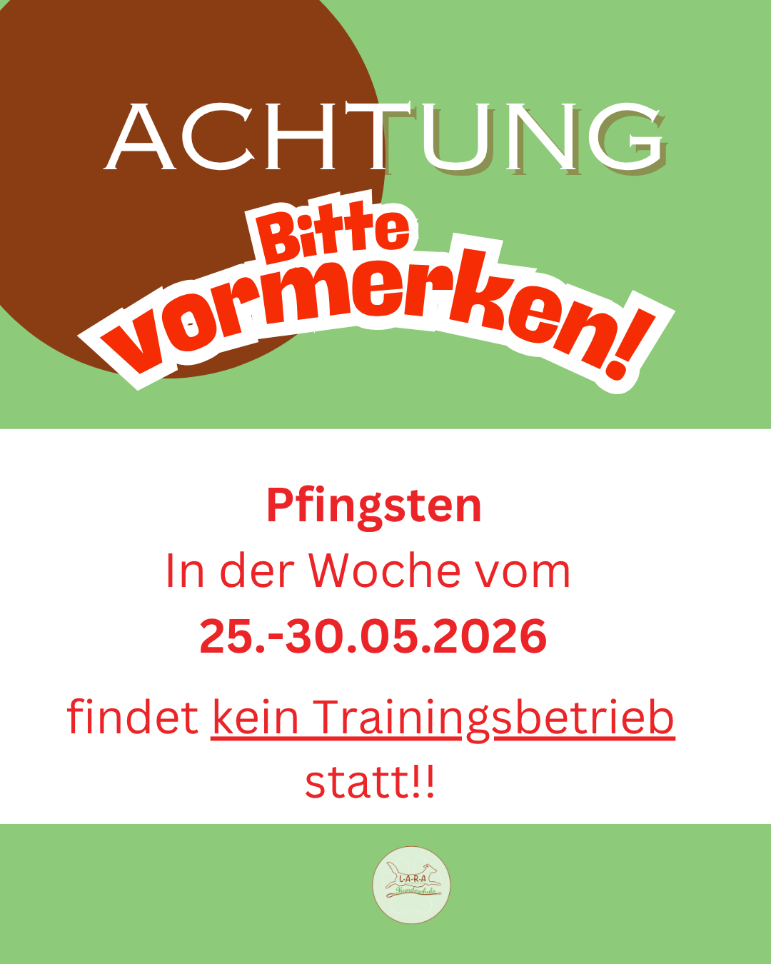 Pfingstferien!!!