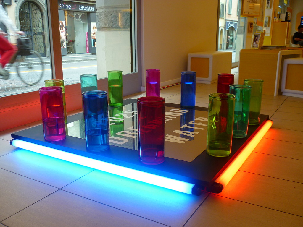 “2025 DREAMING WATER” (II Vs. ), installation, 140 X 140 X 40h  cm.