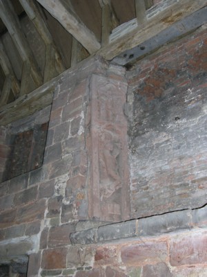 The Infirmary, Inscribed Stone Coffin Lid.