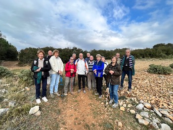 Marche de Cournonsec organisée par l'ANOCR 34-12-48 le 1er mars 2022 anocr34.fr