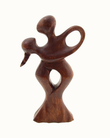 statua in legno maschile e femminile che si bacia Coppia di statue in legno ornamenti in legno per interni decorazione della casa ornamenti in legno eterno dell/'amore