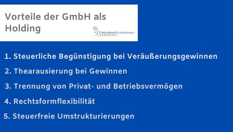 Vorteile der GmbH als Holding