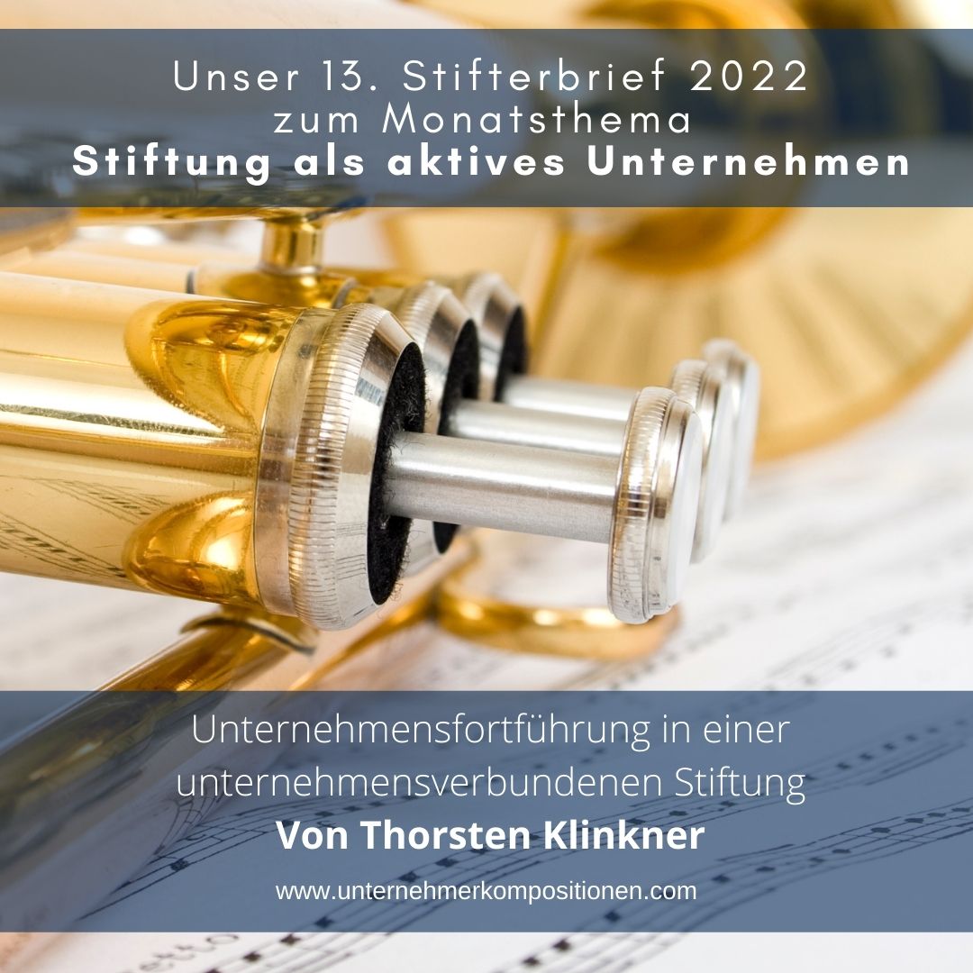 Unternehmensfortführung in einer unternehmensverbundenen Stiftung