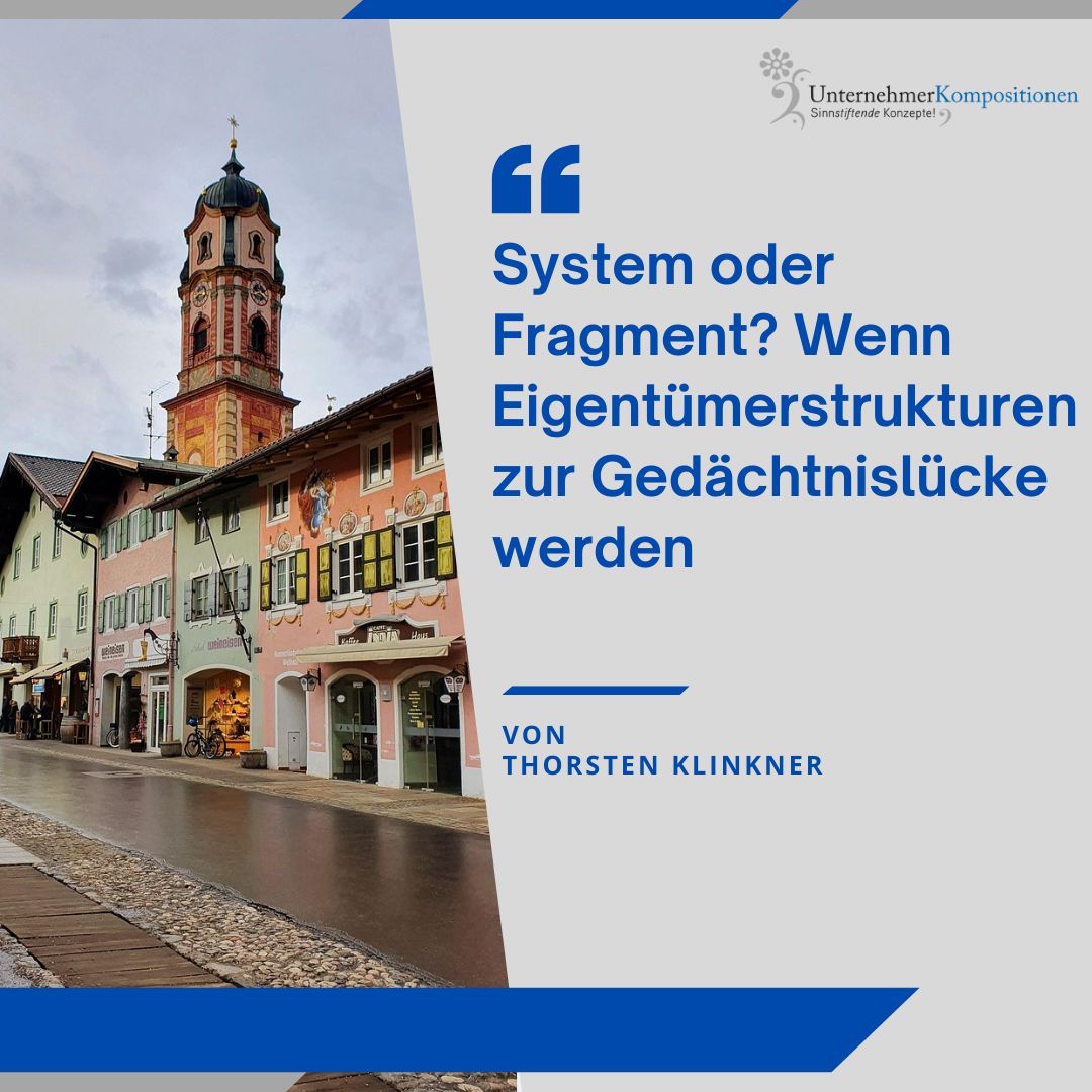 System oder Fragment? Wenn Eigentümerstrukturen zur Gedächtnislücke werden