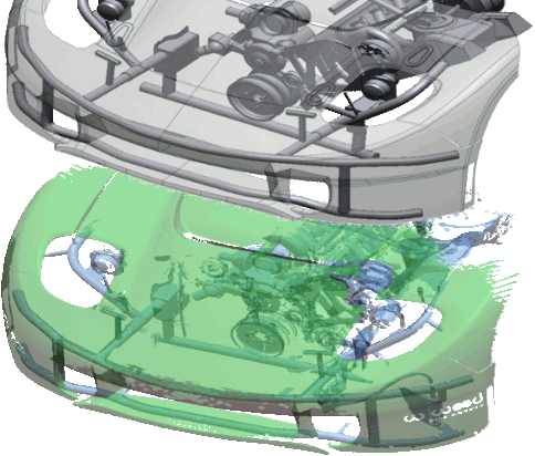 Rétro ingénierie d'une carrosserie automobile