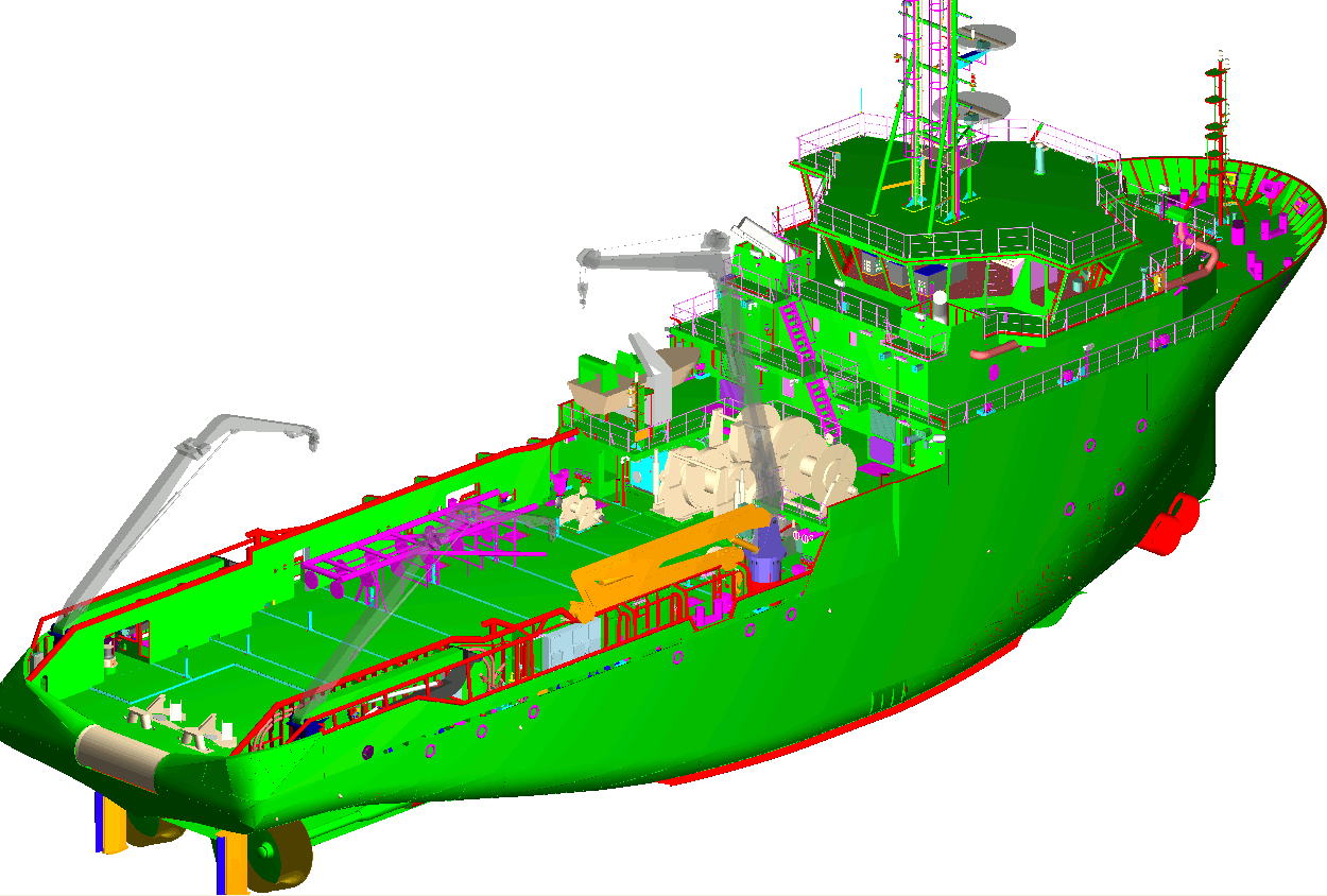 Rétro conception 3D navire de pêche