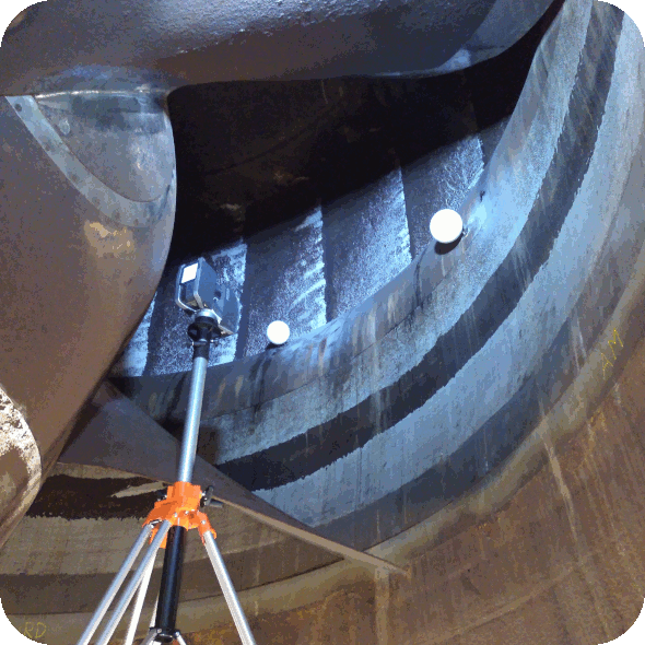 Inspection 3D pales turbine Kaplan