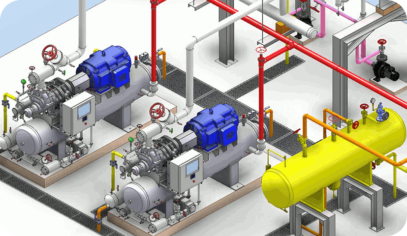 Modélisation 3D BIM station de filtration