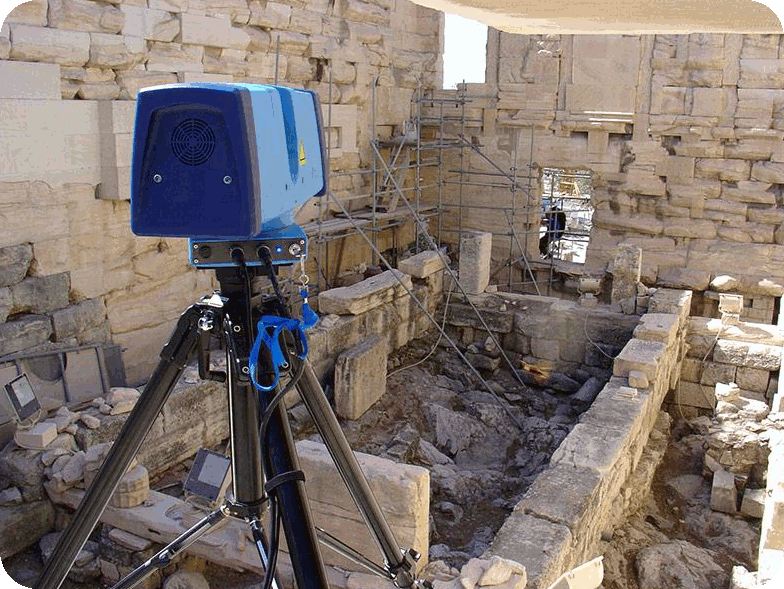 Relevé scanner laser 3D fouilles archeologiques