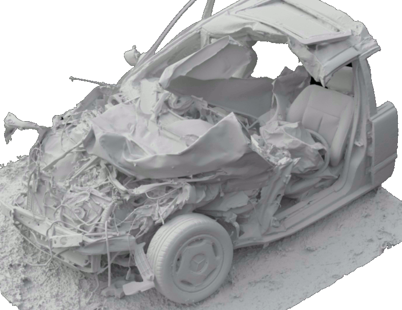Restitution 3D d'une scène d'accident