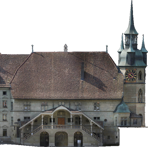 Orthophotographie d'un bâtiment historique