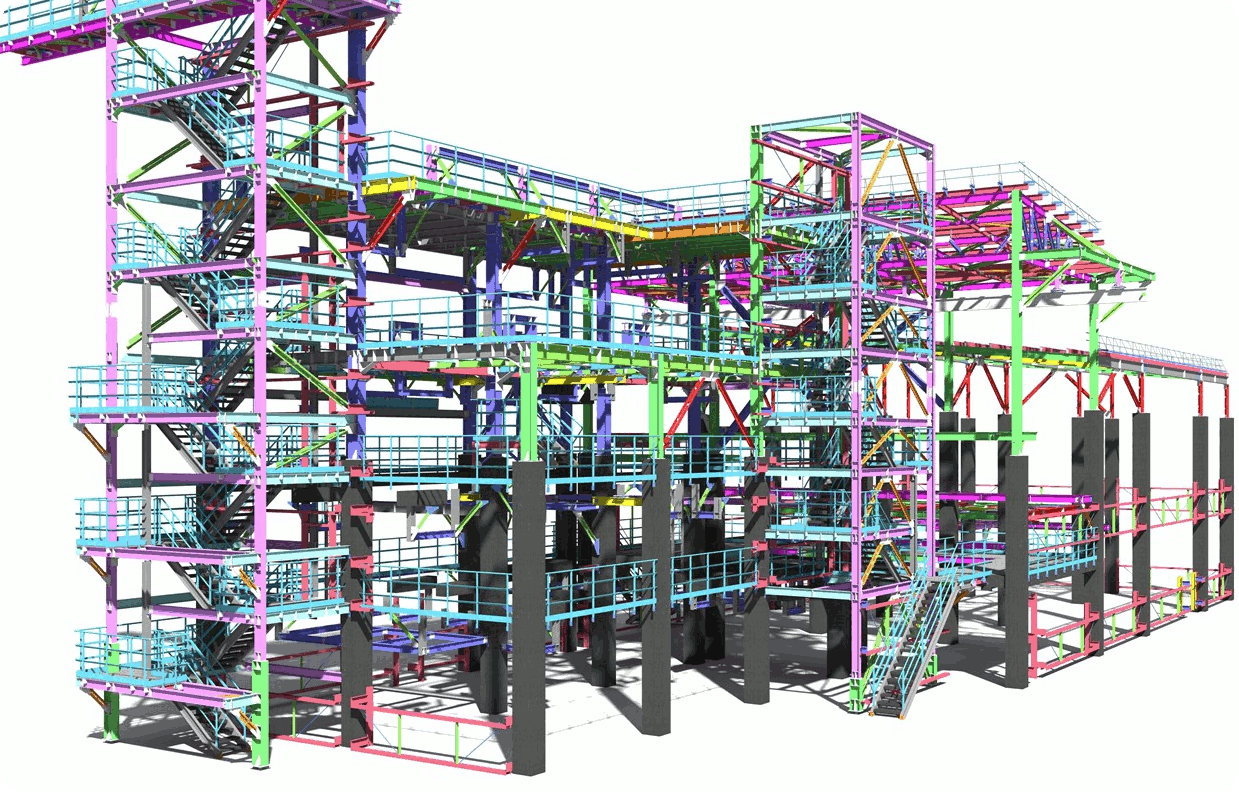 Numérisation 3D bâtiment industriel