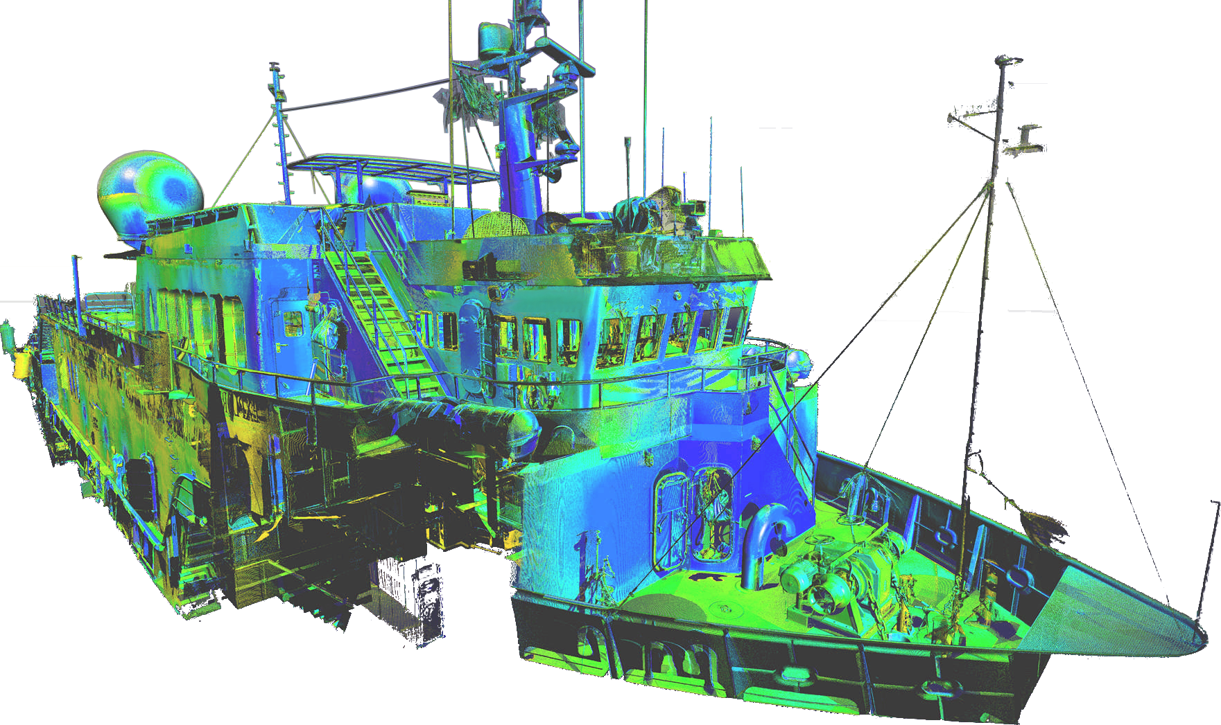 Relevé laser 3D navire