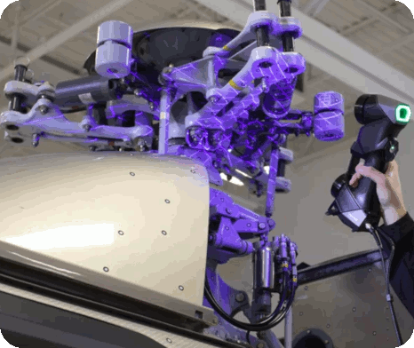 Relevé laser 3D rotor d'hélicoptère