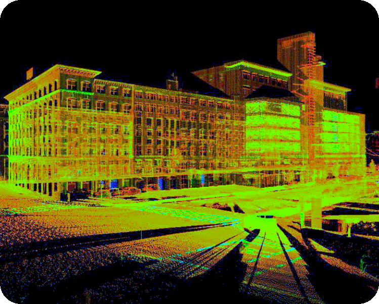 Relevé laser 3D architecture contemporaine