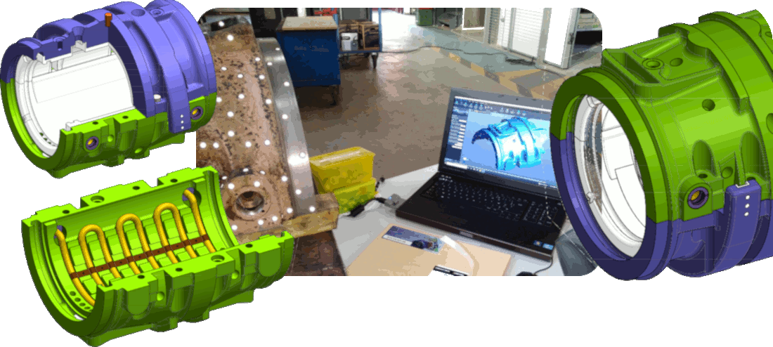 Reverse engineering 3D palier turbine