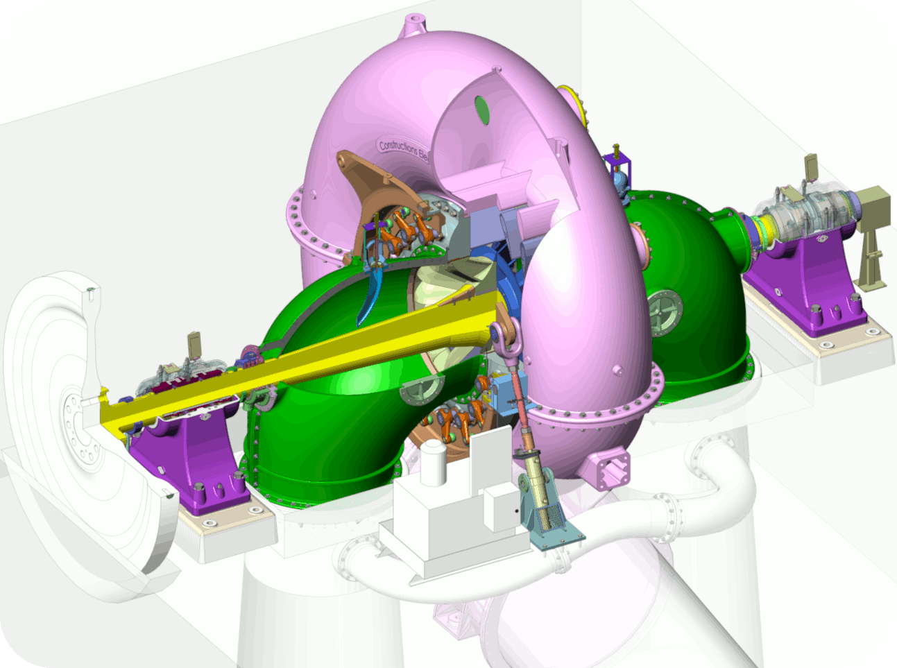 Rétro conception turbine Francis double