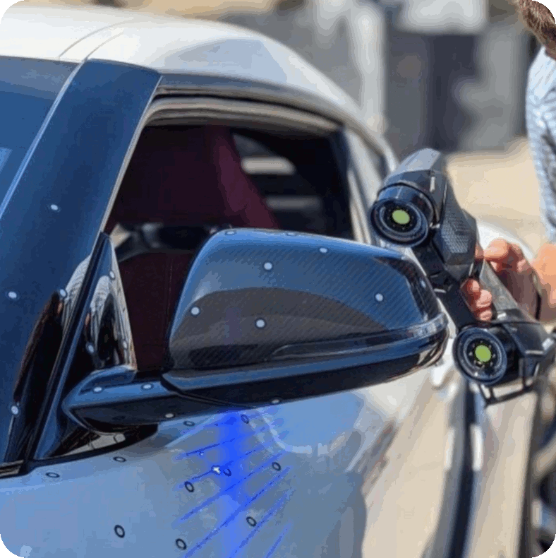 Scan 3D d'une carrosserie automobile