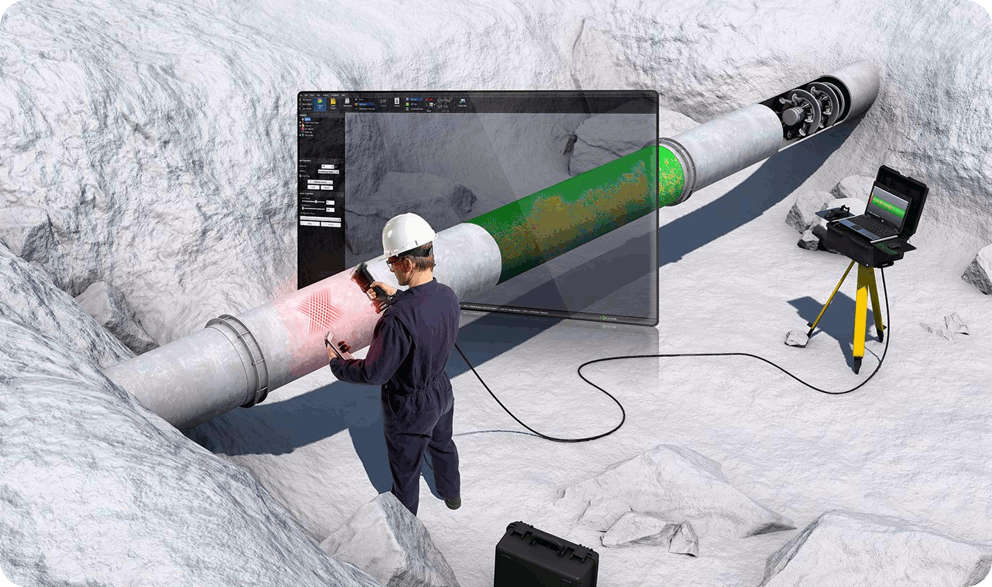 Inspection 3D des tuyauteries et conduites forcées