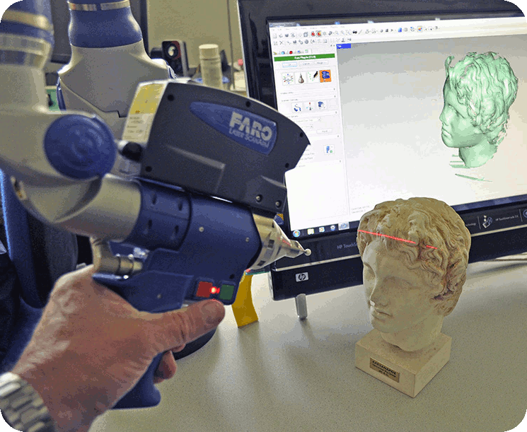 Numérisation 3D d'une statuette