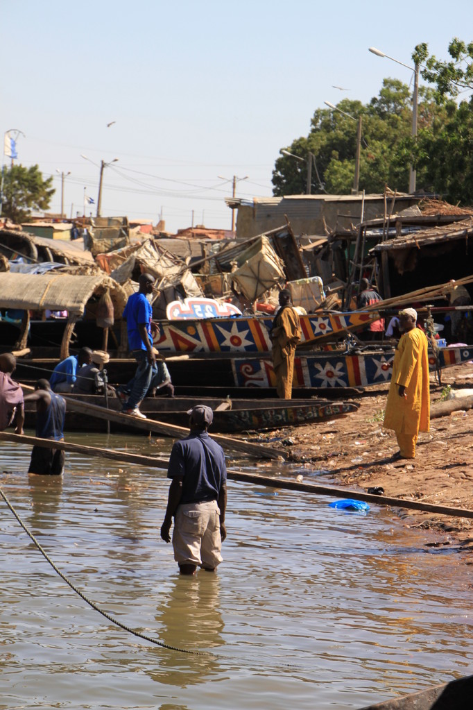 Sur les rives du Niger vers MOPTI.