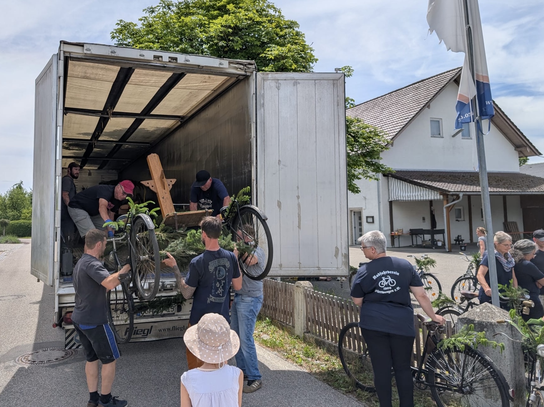 Verladung der Räder