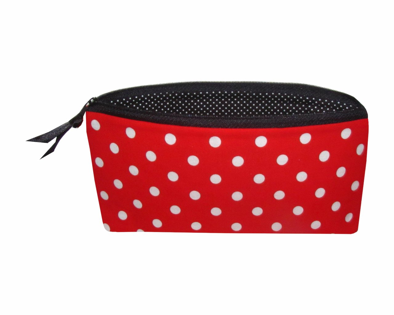 Schminktasche punkte rot weiss