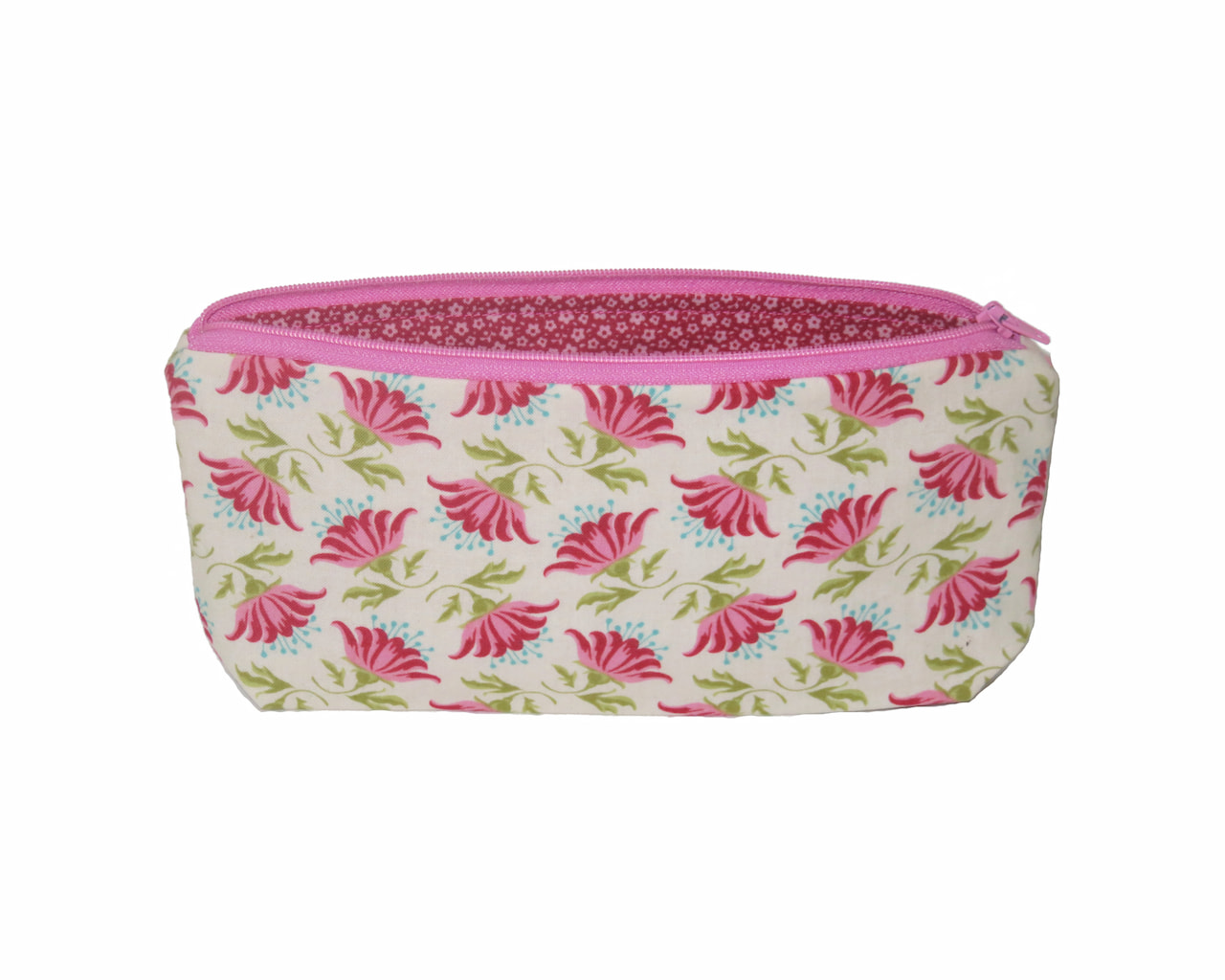 Kosmetiktasche, Schminkttasche Blumen und Blüten, Tilda