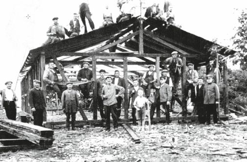 Schießstandbau am Luhberg 1926