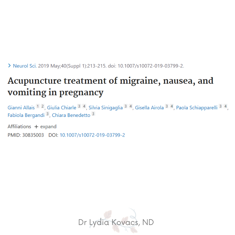 Treating Nausea, Vomiting, and Migraines in Pregnancy