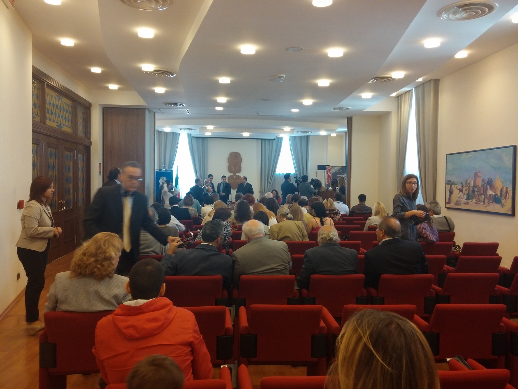 RU <>IT Simult. Interpreting at a Press Conference for "Incoming Russia" event at the Catanzaro Chamber of Commerce 31 May 2014