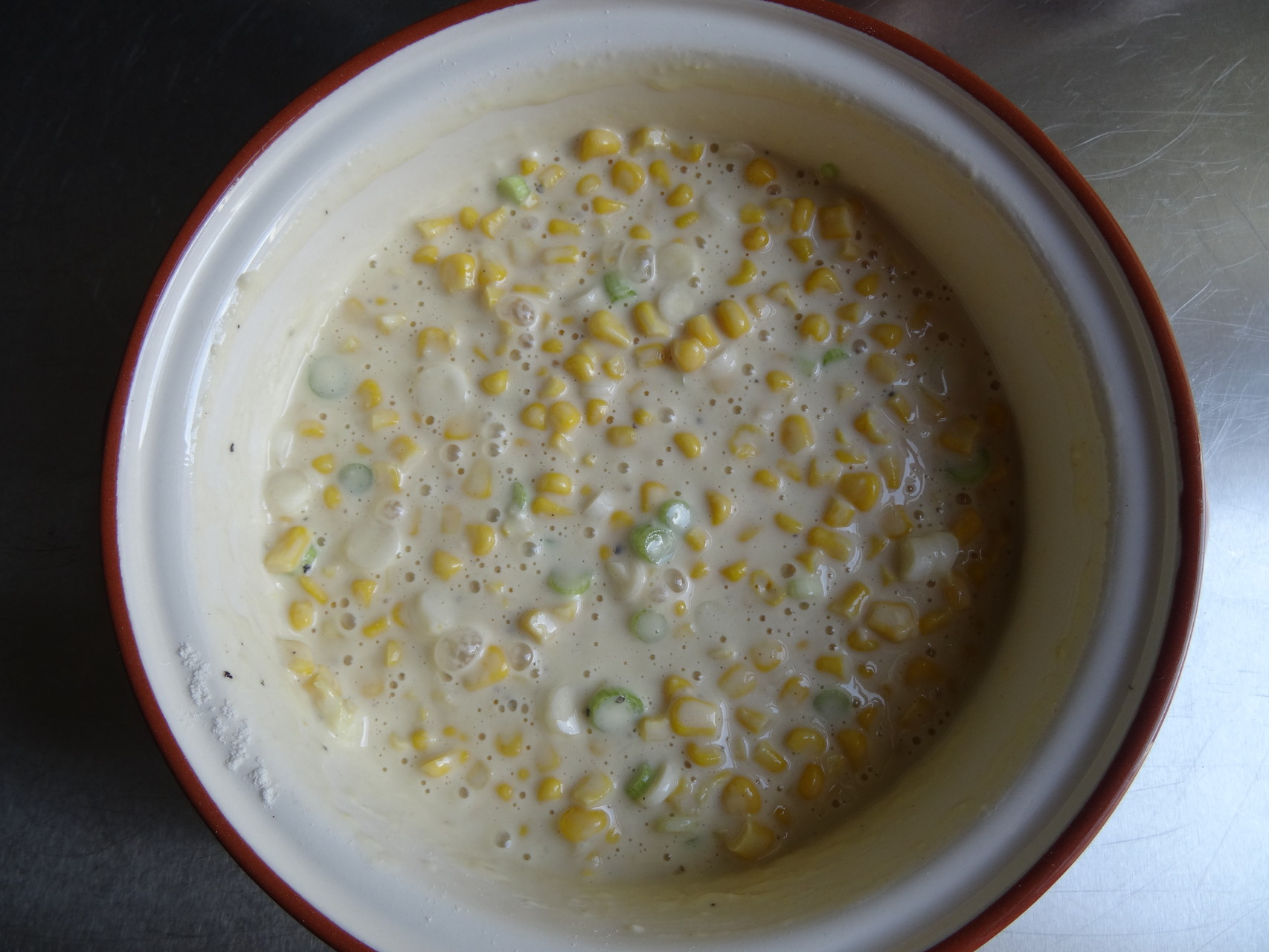 Sweetcorn & Spring Onion Fritters The Credit Crunch Cooke