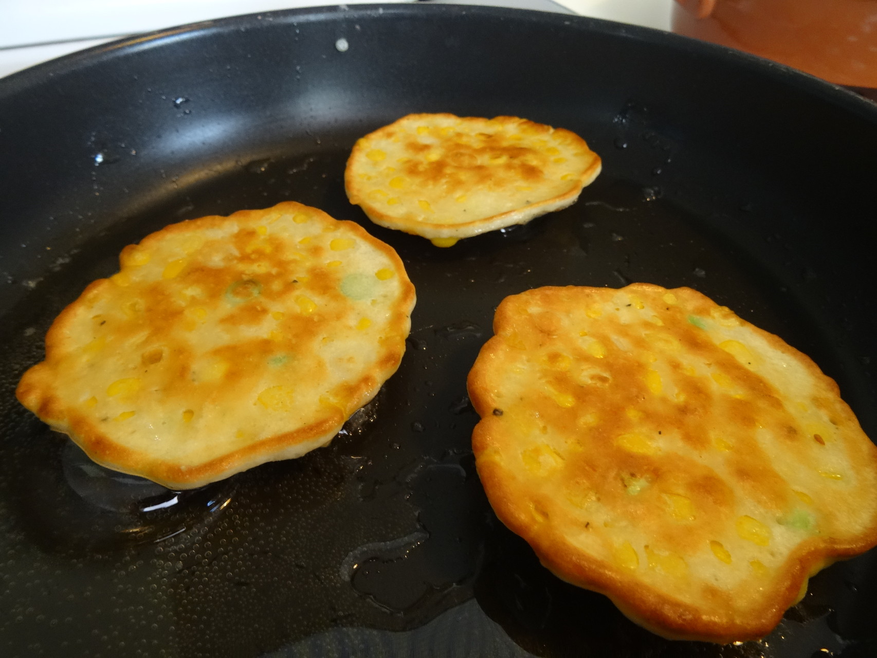 Sweetcorn & Spring Onion Fritters The Credit Crunch Cooke