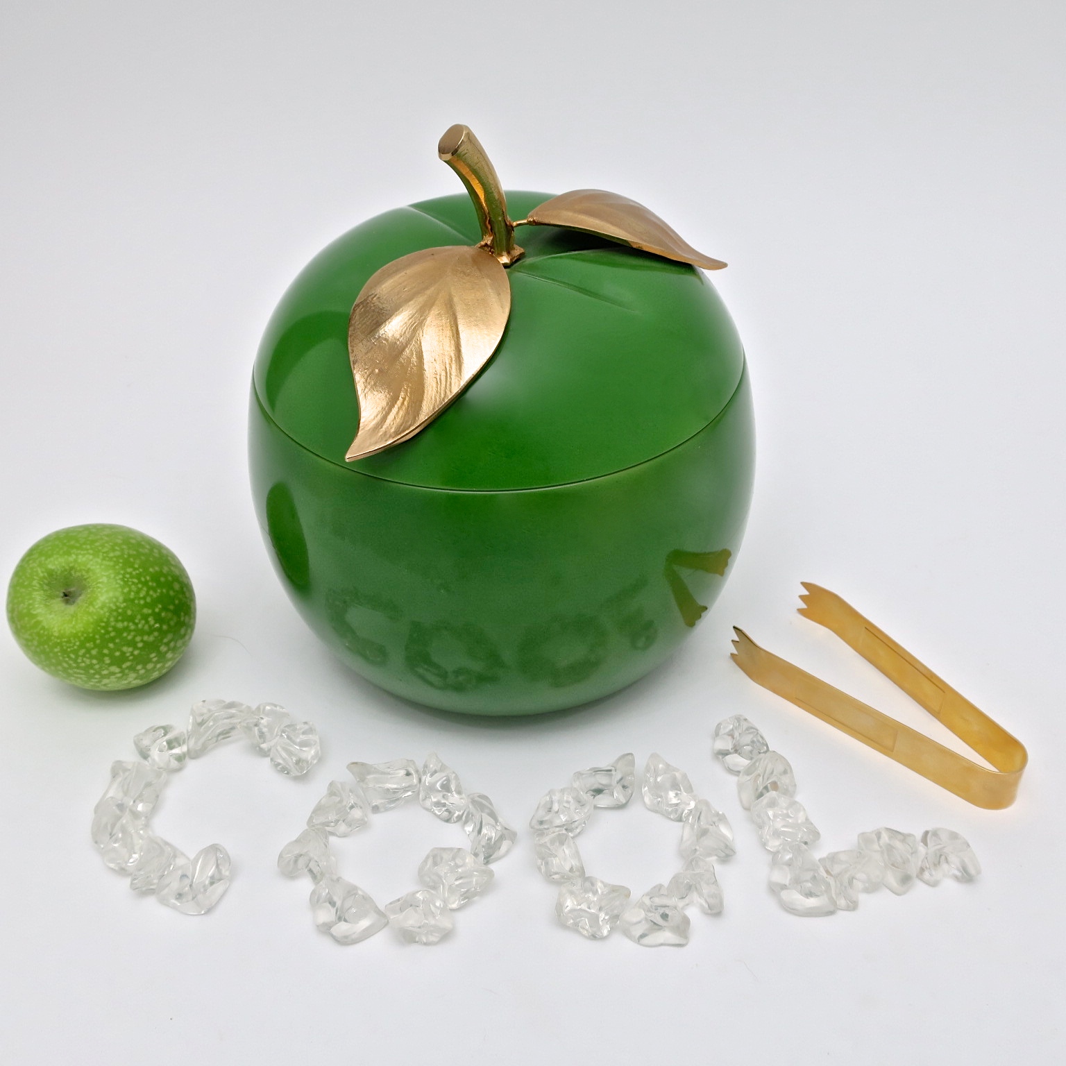 apfel grün apple ice bucket eisbehälter kühler freddotherm turnwald barware barausstattung bartender cocktails mixology classic bar eccentric kaufmuseum münchen munich barware barausststtung eiszange