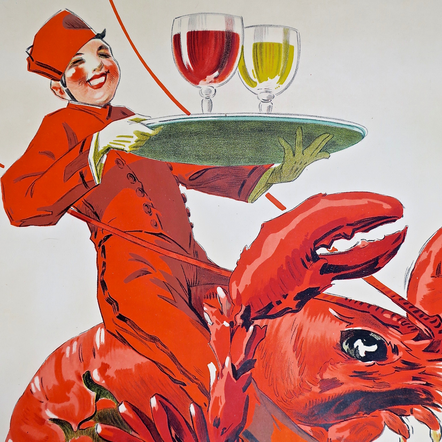 duhomard artdeco 1920er lithographie lithography originalplakat originalposter typography kaufmuseum originallitographie aperitiv bar cocktail aquitaine frankreich france  design designklassiker plakatklassiker