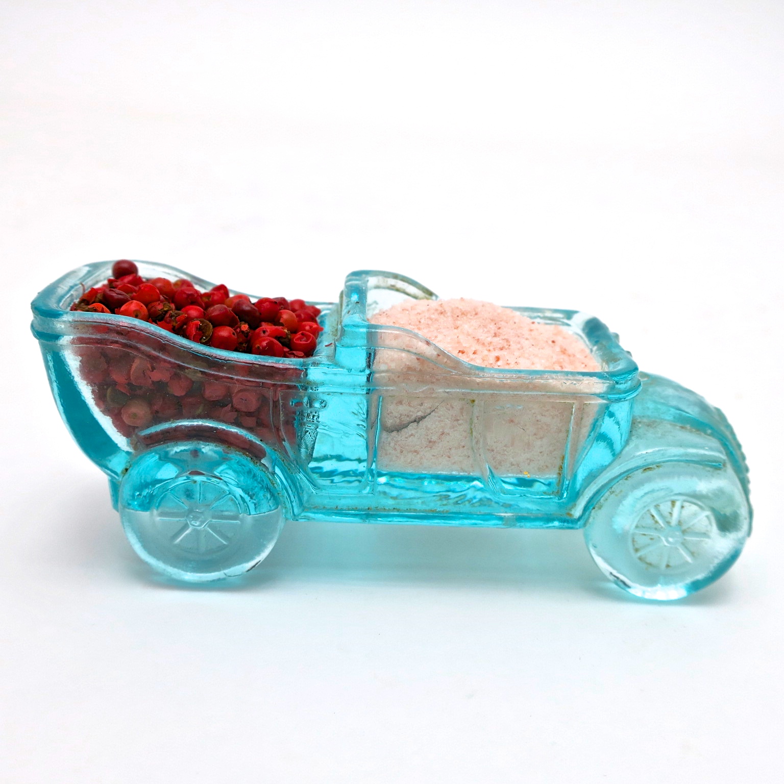 automobilia auto Gewürze salz&pfeffer oldtimer autofan formglas antik vintage kaufmuseum gewürzset 