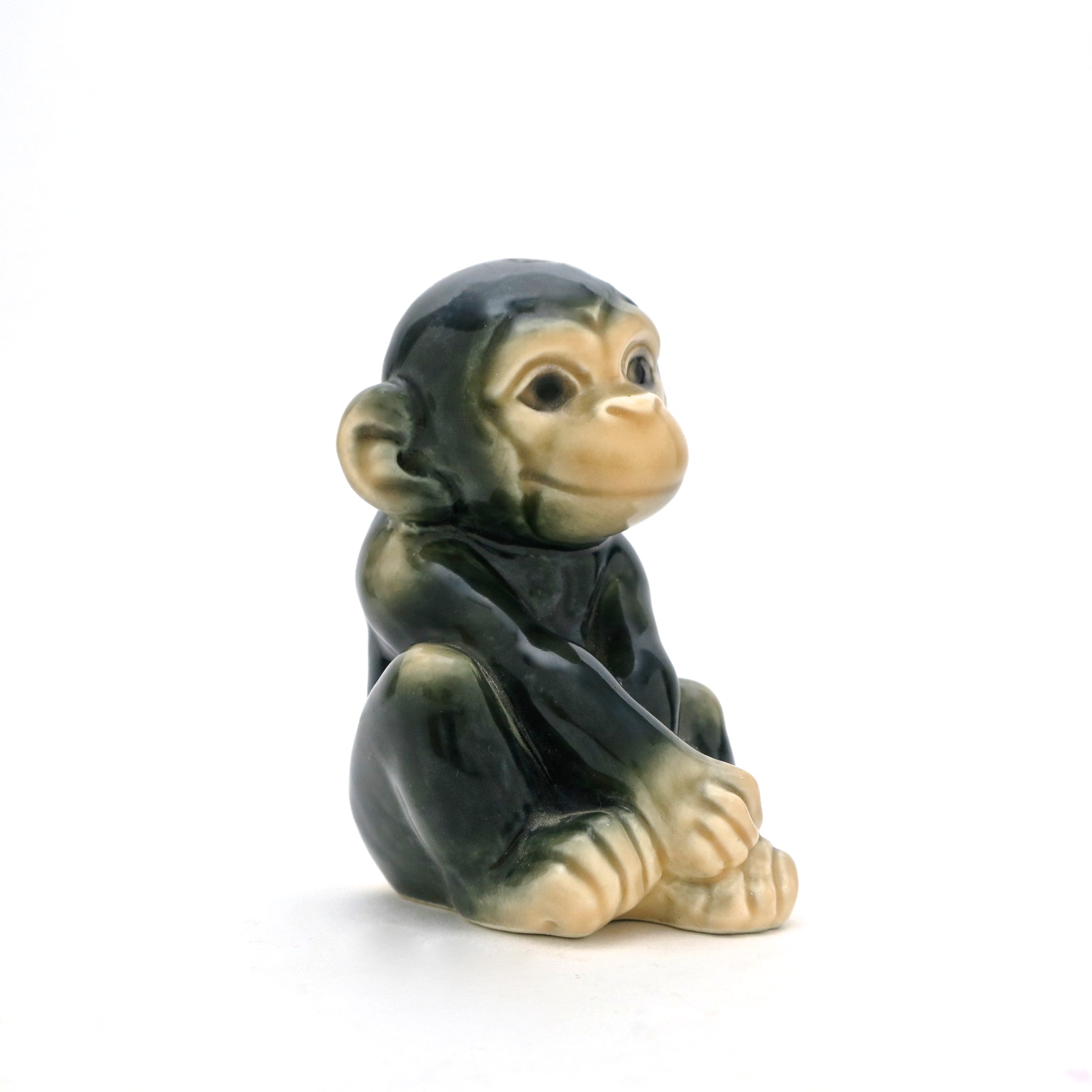 affe schimpanse chimpanzee goebel vintage keramik seele kaufmuseum ceramique vintage design interiordetail inneneinrichtung