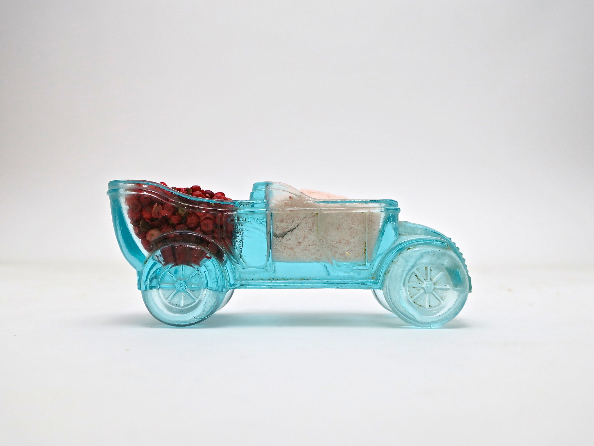 automobilia auto Gewürze salz&pfeffer oldtimer autofan formglas antik vintage kaufmuseum gewürzset 