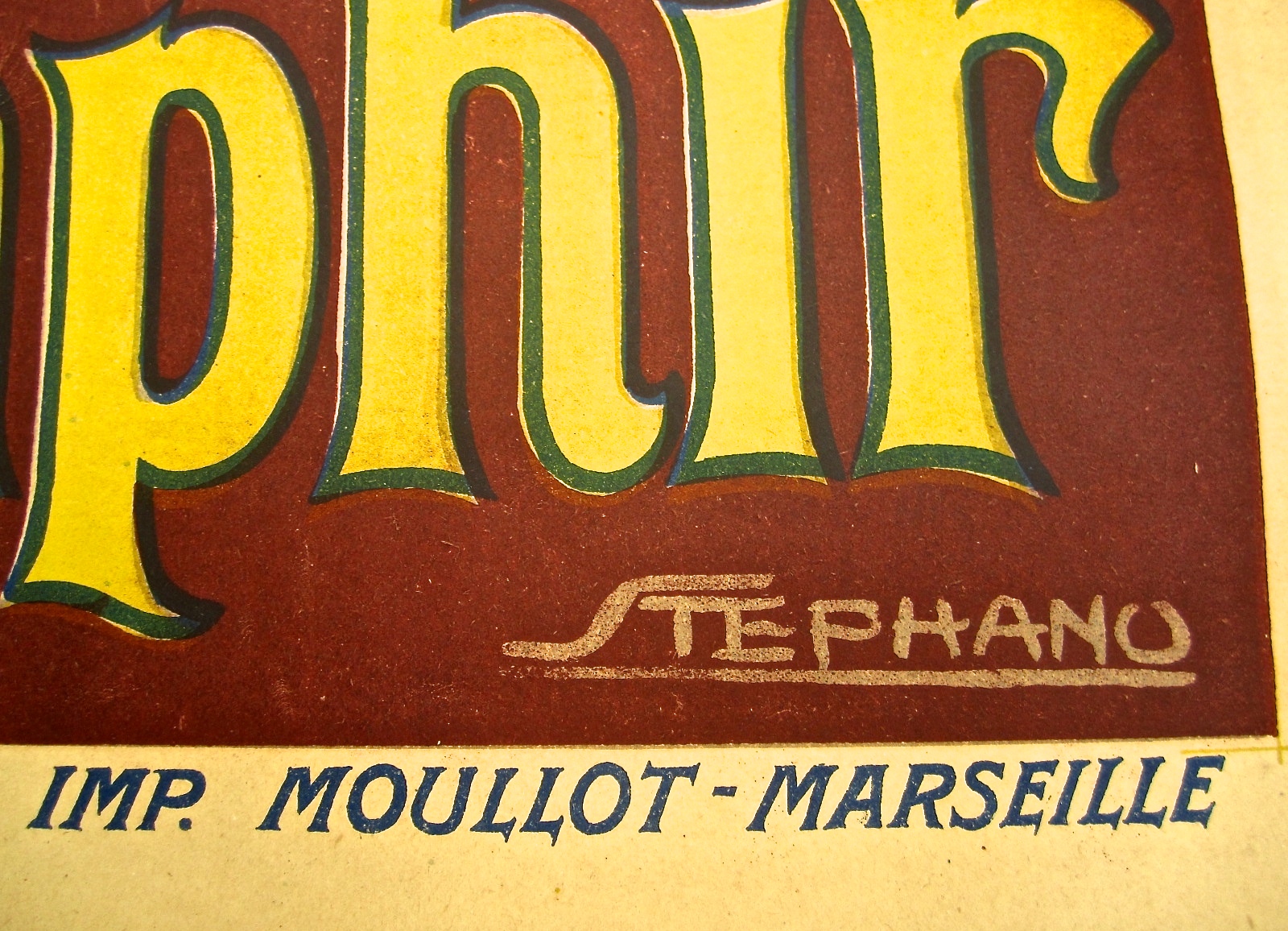 Antik antique lithographie poster plakat raucher orient verführung lithography antique poster kaufmuseum zigaretten cigarettes saphir