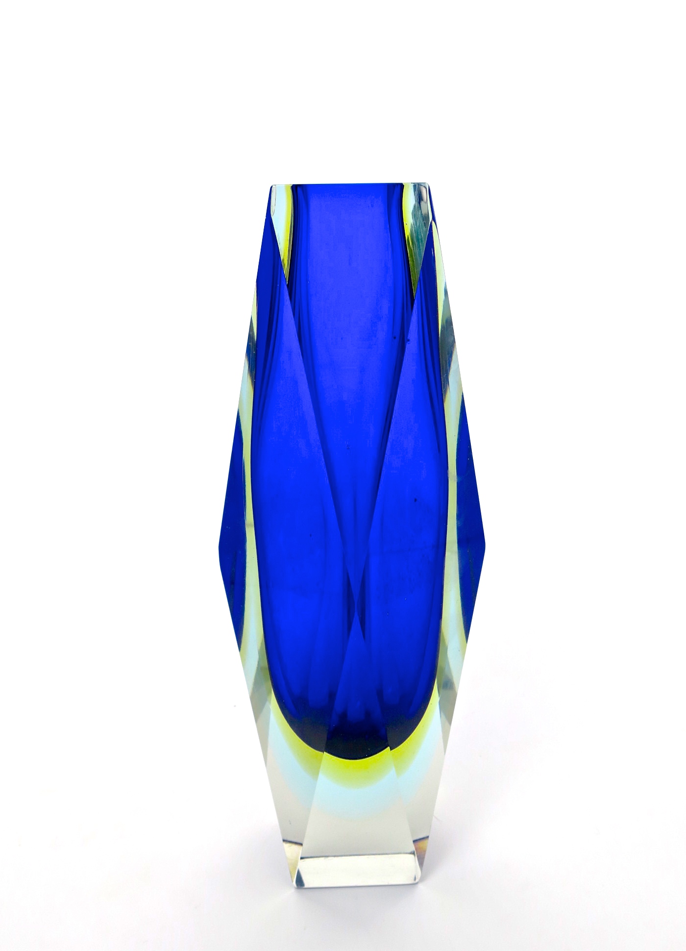 murano blockvase kristall mundgeblasen mouthblown handcrafted handgeschliffen feuerpoliert fire polished kristal crystal vase