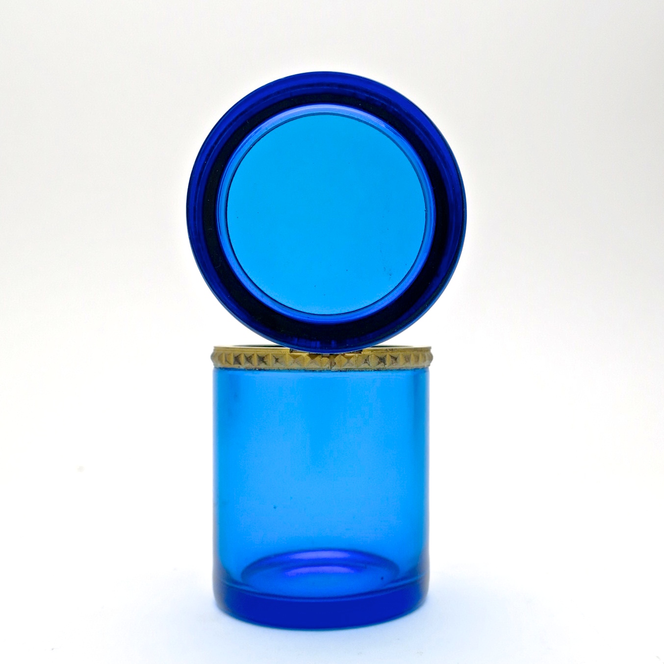 zylindrisch deckeldose trinketbox  ormolu hochzeitsgeschenk geschenk kaufmuseum midcentury design designklassik murano