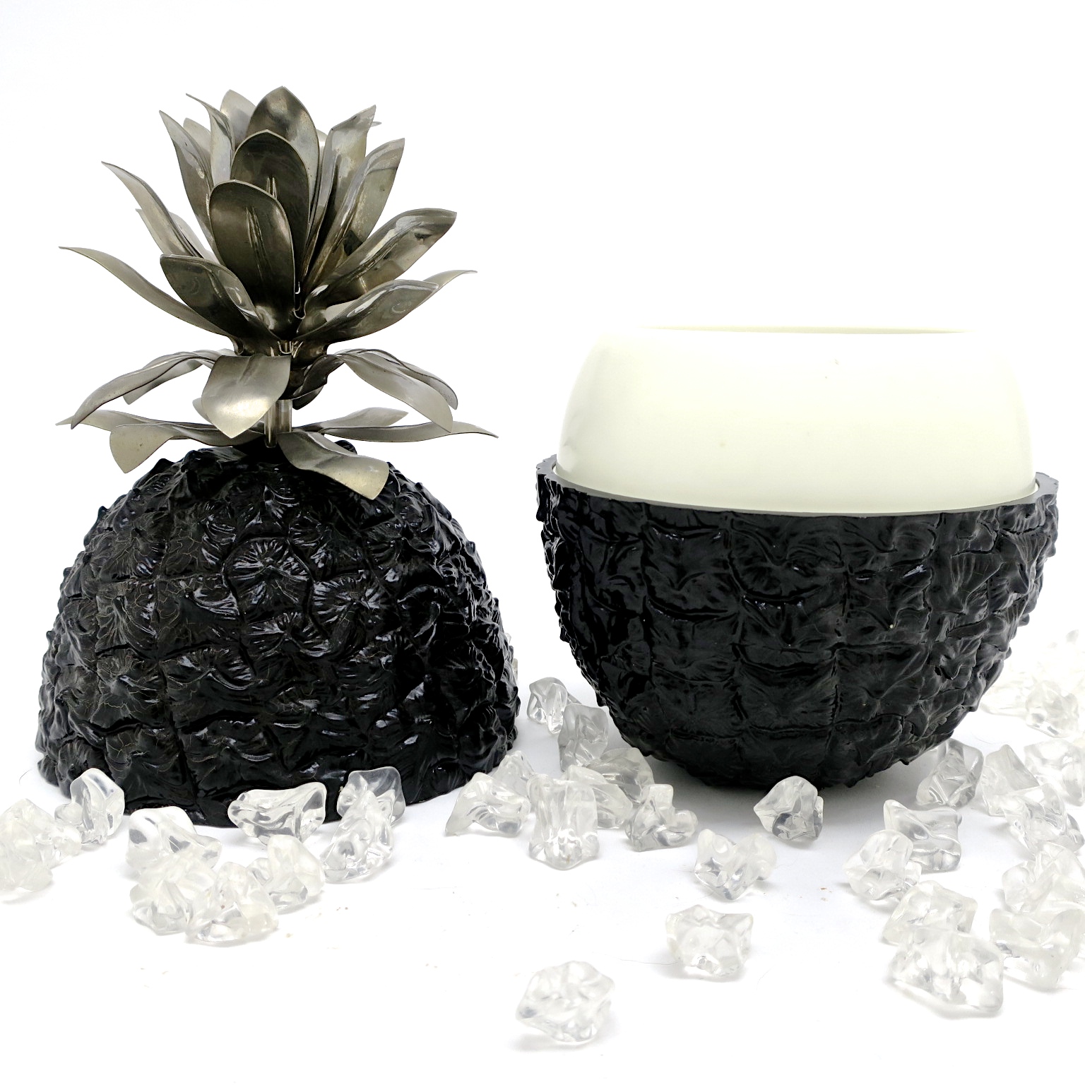 ananas eiskühler ice bucket pineapple cocktailbar holywood regency seventies midcentury modern bartender geschenke für männer kaufmuseum 