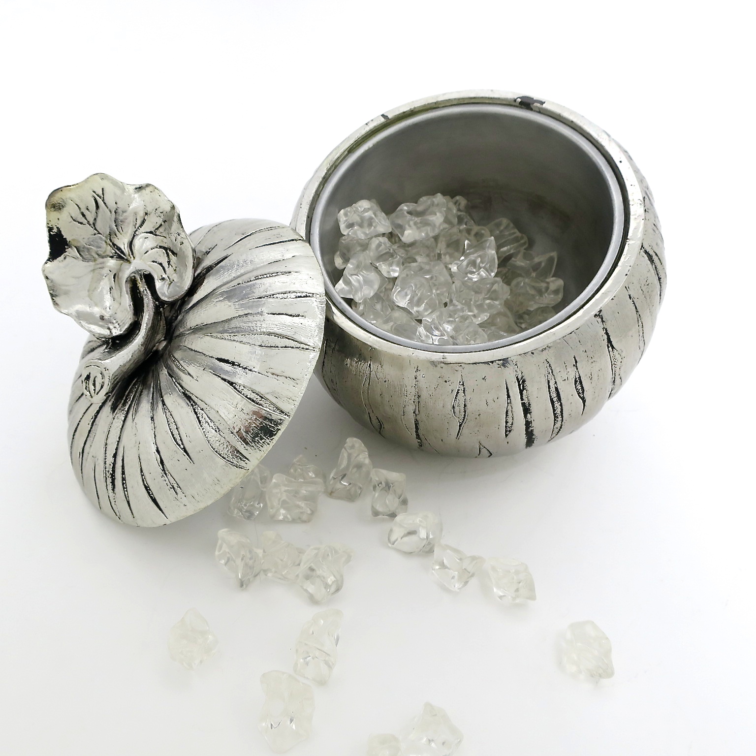 icebucket eisbehälter  kürbis pumpkin halloween mauromanetti münchen kaufmuseum munich glamour hollywood tableware tischdekoration tableware dinner party buffet
