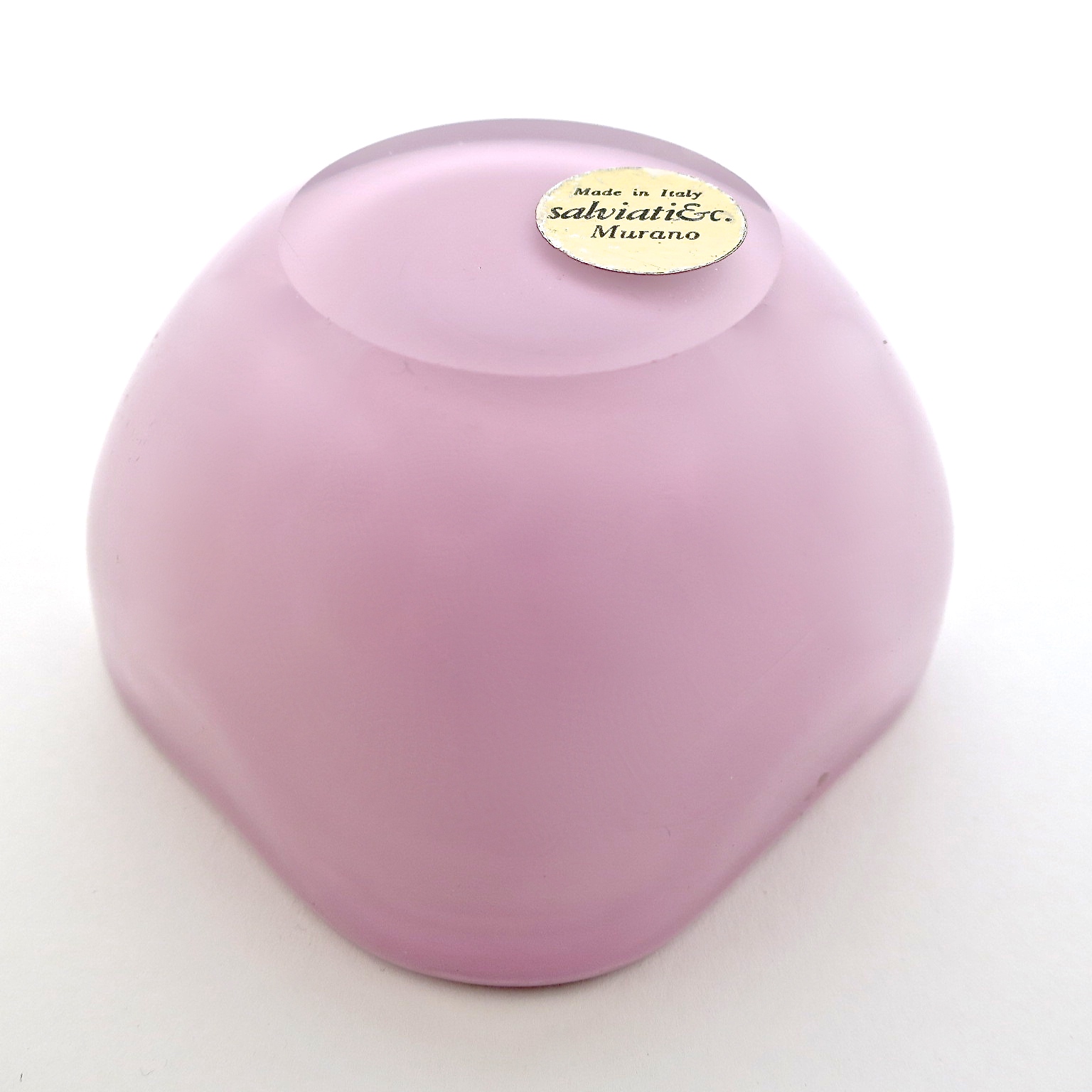 bubblegumpink puderrosé pastelpink sixties murano salviati  alfredobarbini, murano mundgeblasen einzelstück bubbles luftbläschen gold geschenke hochzeitsgeschenk hochzeit interior kaufmuseum
