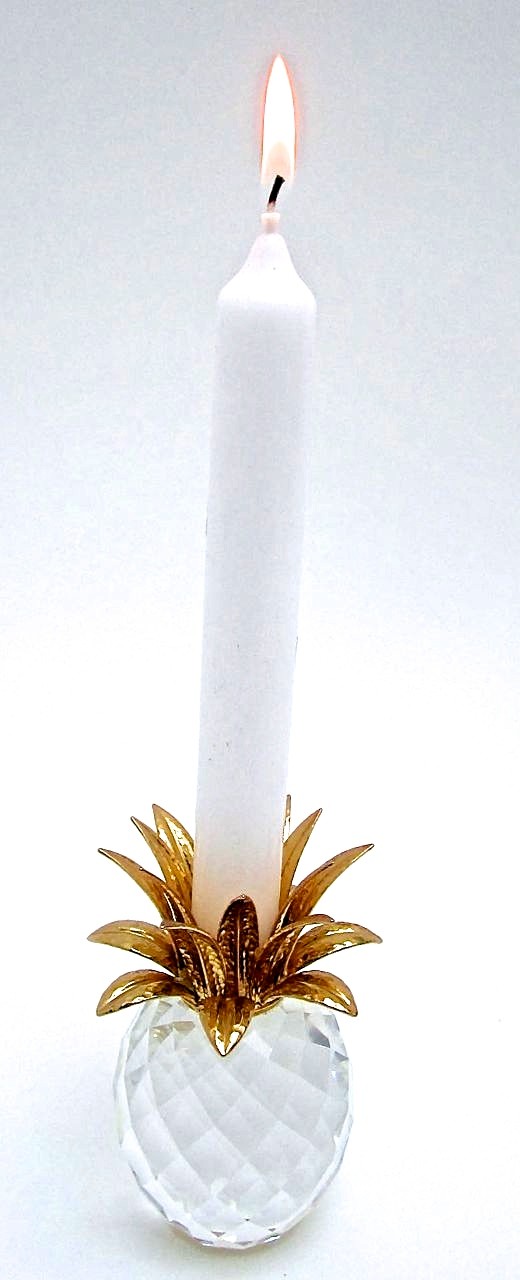 swarovski ananas pineapple kerzenleuchter interior kaufmuseum kerzenständer candlelight dinnerdecoration dinnerfortwo