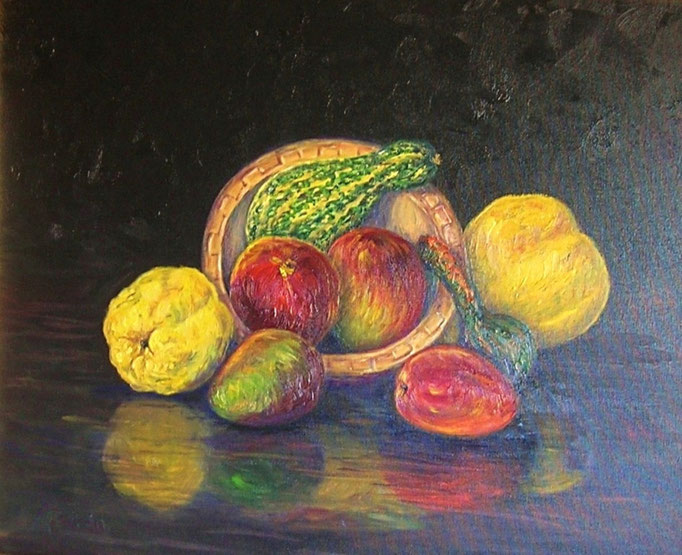 70. FRUTAS DE OTOÑO - Óleo sobre lienzo- 61x50